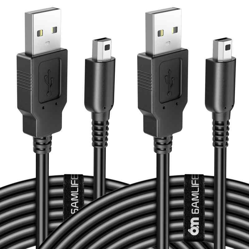 2本セット 3DS 充電器 3DS USB 充電ケーブル New3DS/New 2ds LL/New 3DSLL/3DS/3DSLL/2DSDSi/DSi LL兼用 1.2M 黒
