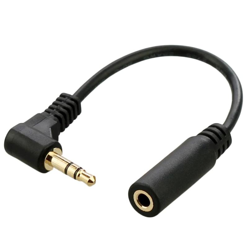 乐天商城 - 3.5mm 4極オーディオステレオ 90度 直角延長ケーブル 10cm