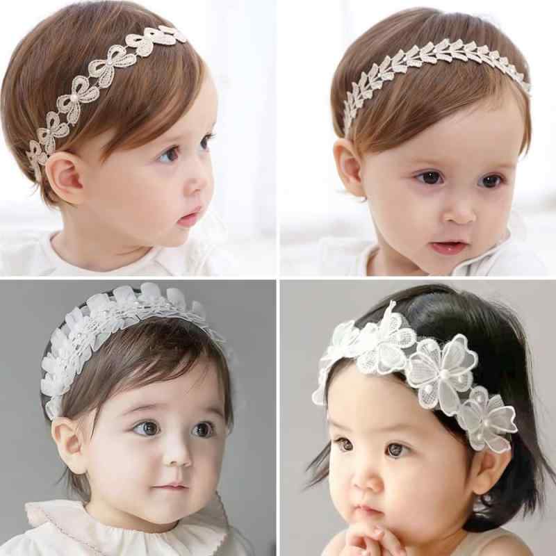 Rakuten - ベビー ヘアバンド 4本入り 赤ちゃん ヘアアクセサリー 子供 女の子 髪飾り レースかわいい おしゃれ ベビーヘッドバンド ゴムバンド お祝い 誕生日 記念日 撮影 出産祝い
