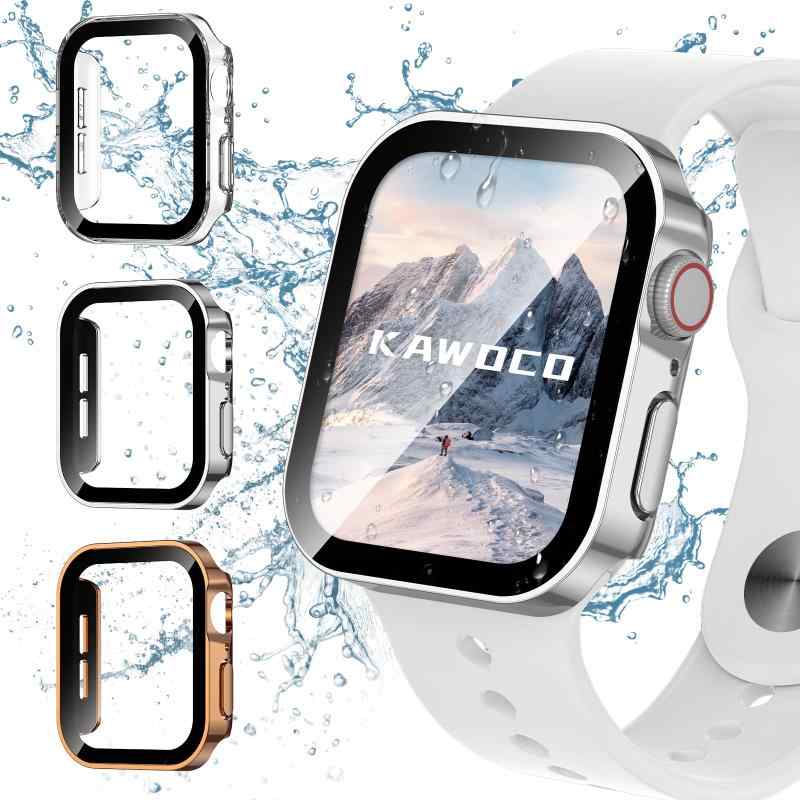 乐天商城 - 3枚セット アップルウォッチ 防水 カバー 保護 iWatch 45mm 44mm 41mm 40mm Series9 Series8 Series7 SeriesSE SeriesSE2 Series6 Series5 Series4 直角エッデザイン