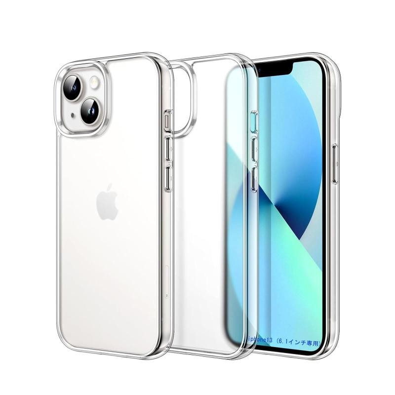 Rakuten - 対応iphone13 ケース (6.1インチ専用)クリア TPU 耐衝撃 iphone 13 スマートフォンケース 高い透明度 黄変しにくい 指紋防止 衝撃 吸収 擦り傷防止 耐衝撃 撥水撥油 衝撃吸収 取付簡単
