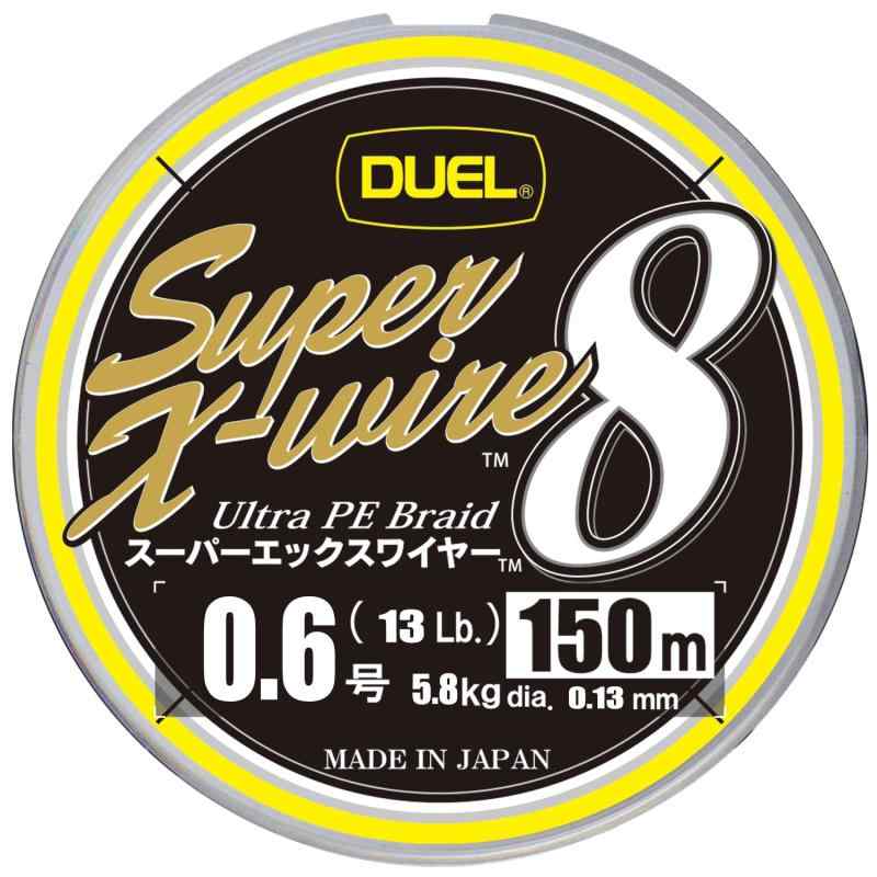 Rakuten - DUEL (デュエル) PEライン 釣り糸 スーパーエックスワイヤー8 ライン 釣りライン 釣具 高強度 高感度 0.6号~4.0号 5色/イエローマーキング