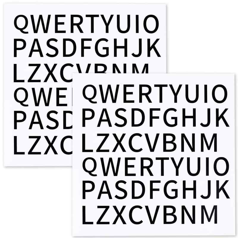 Rakuten - シール アルファベット 数字 ナバー ステッカー 番号シール 大きい 大文字 小文字 防水 大きめ 英語 ラベル