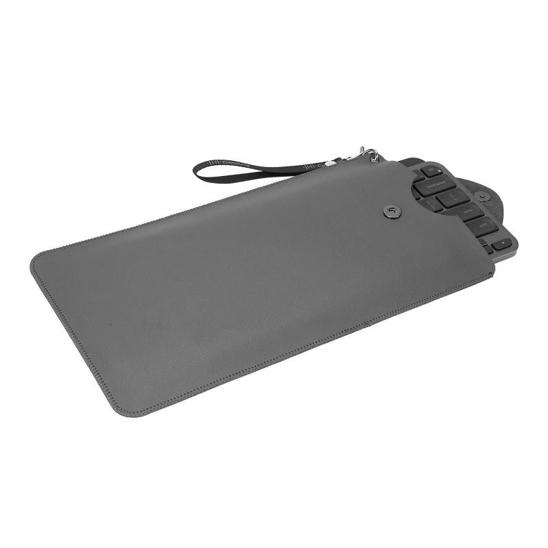 Geekria キーボードキャリングケース ロジクール Logicool MX Keys Mini/Mini for Mac/Pebble Keys 2 K380sと互換性あり 人造皮革 トラベル保護バッグ (ダークグレー)