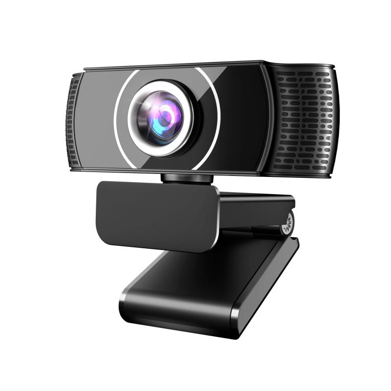 Rakuten - Webカメラ ウェブカメラ業界初デザイン・120度超広角1080P フルHD画質 200万画素 usbカメラ 30FPS HDR画像補正技術