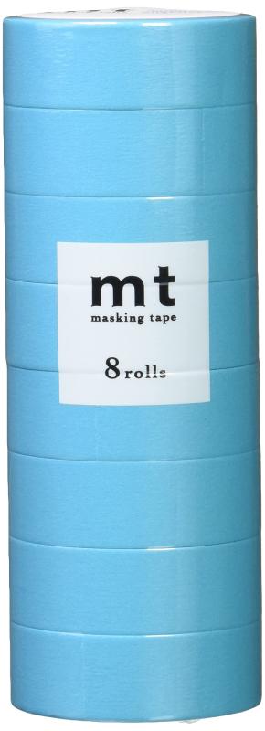 乐天商城 - カモ井加工紙(Kamoi Ka) mt マスキングテープ 8P 幅15mm×7m 192 みずMT08P192R