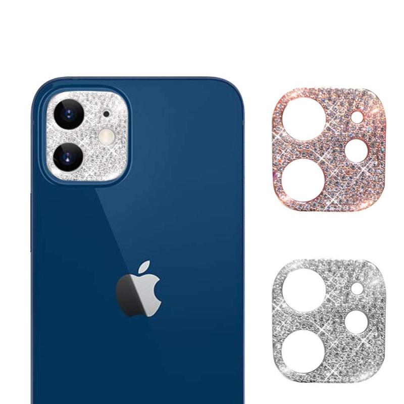 Rakuten - Anntec For iPhone11 カメラフィルム 2枚セット シルバー+ローズゴールド カメラカバー カメラレンズ保護カバー キズ防止 アルミ製保護レンズカバー 携帯電話の装飾 貼り付け簡単 高透過率 i