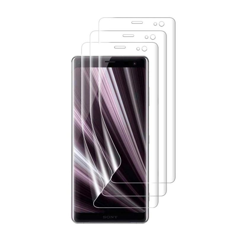 Xperia XZ3 フィルム2022改良今年先端TPU材ディスプレイ指紋認証対応・3D全面保護・高感度・指紋防止・傷自動修復・ 取扱簡単 ・独創位置付け設計 SOV39 docomo SO-01L 液晶保護フィルム 3枚