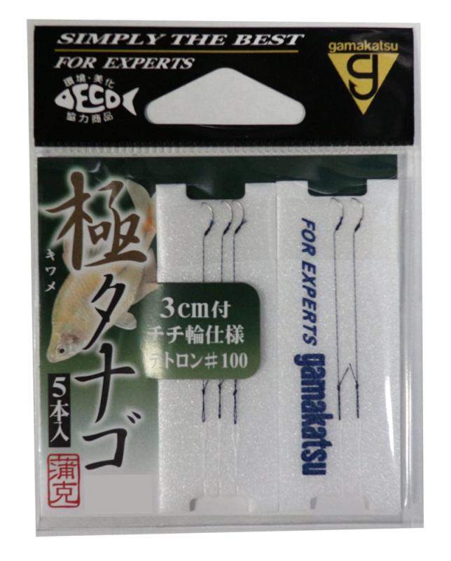 乐天商城 - がまかつ(Gamakatsu) 糸付 極(キワメ)タナゴ(茶) テトロン#100. 11904-0-100-07