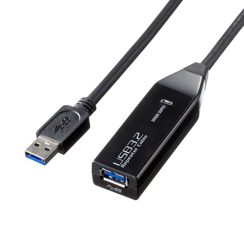 乐天商城 - サプライ USB延長ケーブル 3m延長(USB3.2 Gen1アクティブリピーターケーブル) デイジーチェーン接続可能(最大8m延長) KB-USB-R303N