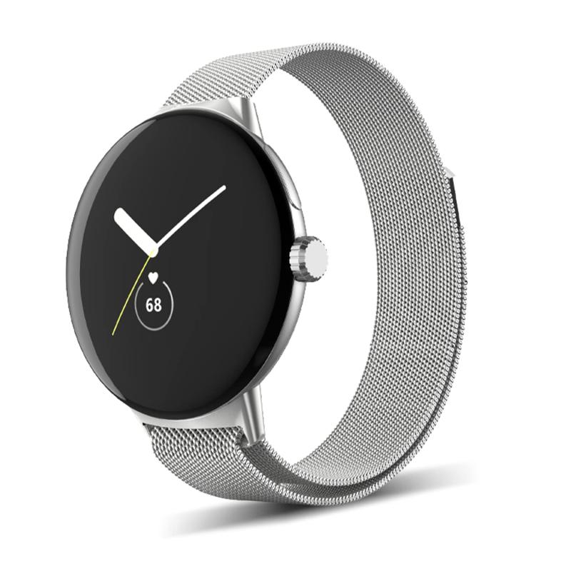 Rakuten - [] バンド Google Pixel Watch 対応 交換バンド ステンレス鋼 磁気付き スポーツバンド マグネット式 おしゃれ 調節可能 交換ベルト ストラップ Google Pixel Watch 用