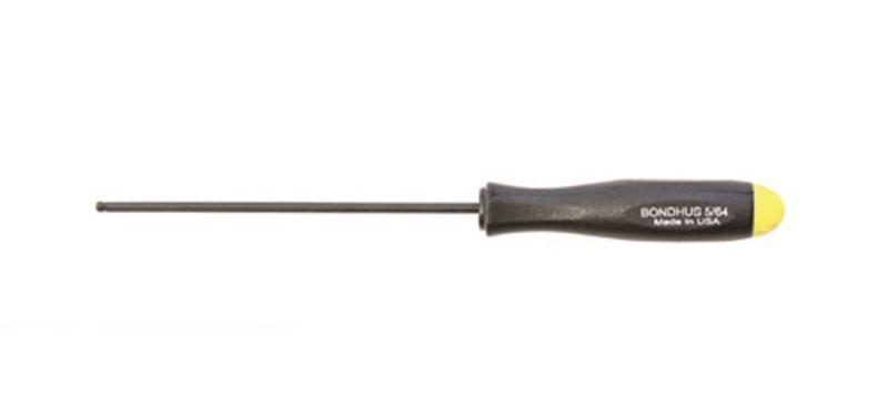 Rakuten - Made in USA アメリカ製 BONDHUS(ボンダス) 六角ドライバー プロホールド®(ネジつかみ機能付ドライバー) 5/64インチ [全長:121mm 軸長:67mm グリップ径:11mm] 黒染め加工 PBS5/64 No.74604
