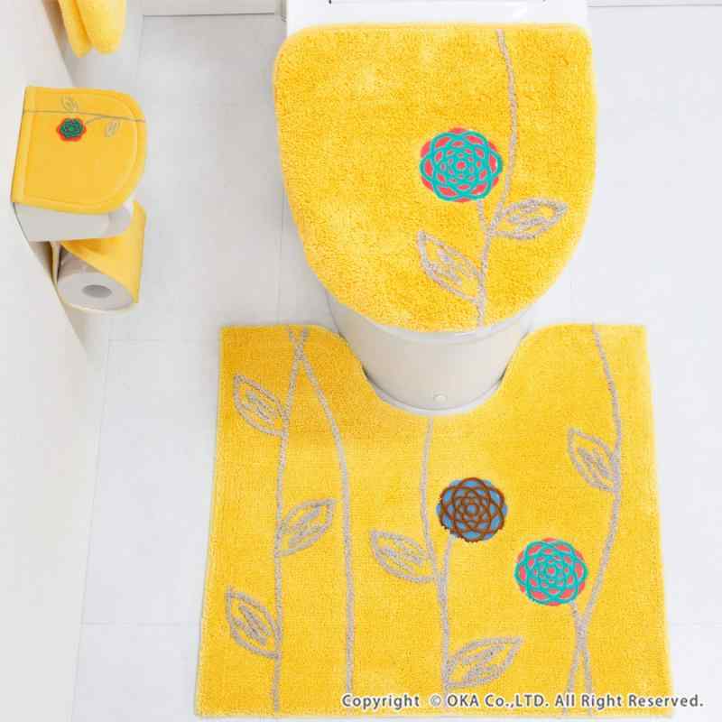 オカ トイレマット エトフ トォワ 約60×64cm イエロー1. レギュラーサイズ lino-select-10072026 LINO select楽天市場店 サンプル画像3