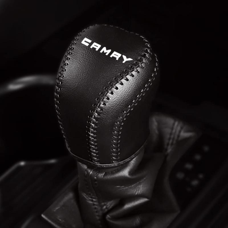 乐天商城 - Kayafar トヨタ カムリ専用 シフトノブカバー シフトグリップカバー レザー カバー 内装パーツ CMARY エンブレム ガーニッシュ パーツ 爪キズ防止 2017年～カムリ70系に対応