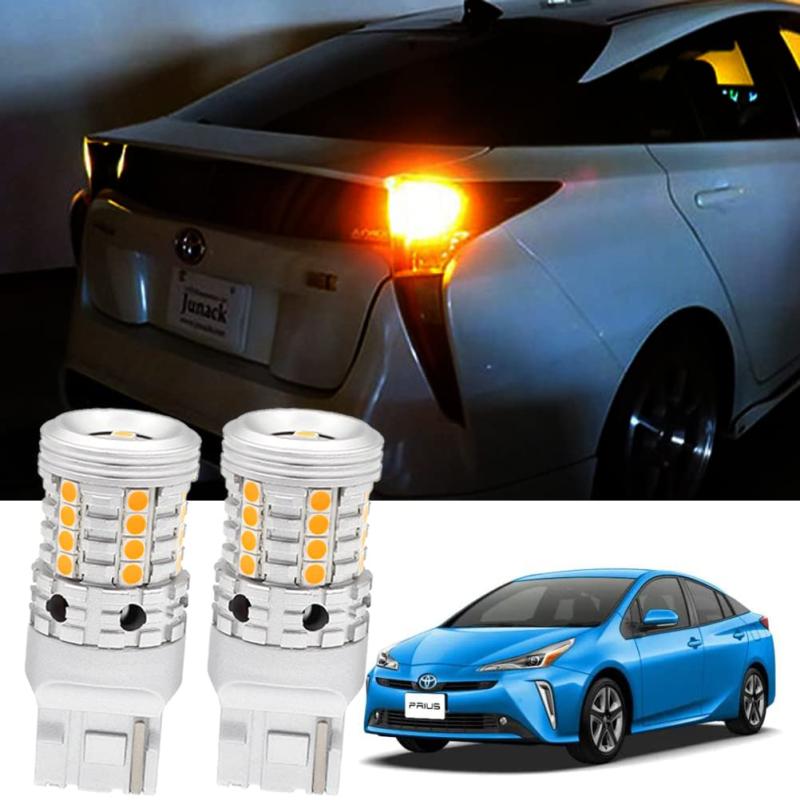 Rakuten - プリウス 50系 後期 適用/対応専用 LED ウインカー 抵抗内蔵 2個/1set 驚異の明るさ2000LM 車検対応 アンバー トヨタ 適用/対応(アンバー)