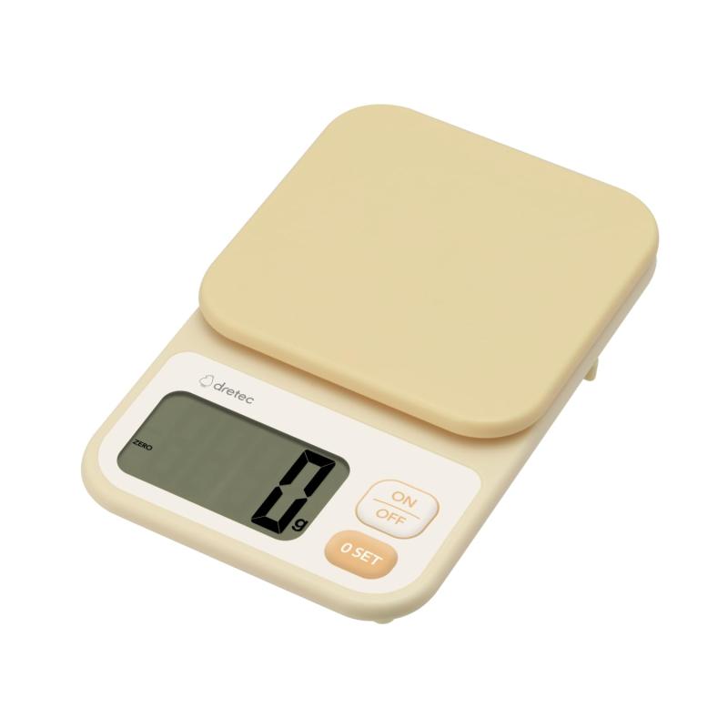 Scales - dretec(ドリテック) デジタルスケール 日本 2kg/1g単位 風袋引き 大画面 キッチンスケール 計り 料理