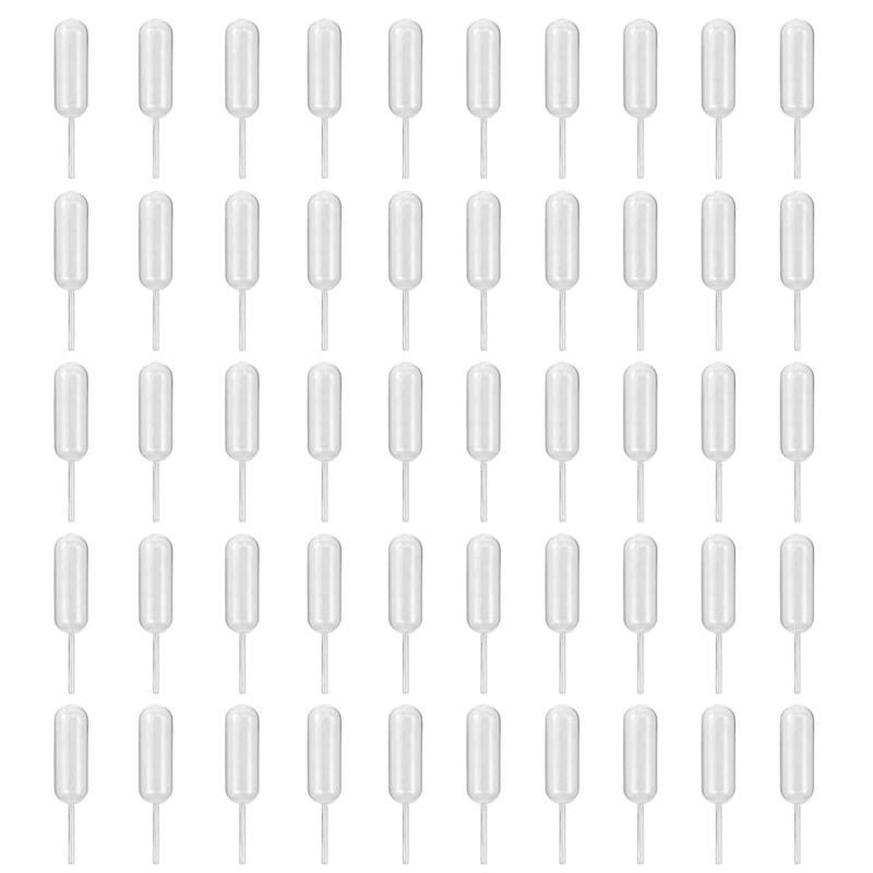 Rakuten - スポイト 4ml 50本 [クラフト紙箱入り] ピペット 使い捨て ポリスポイト 透明 水分補給 化粧品小分け 精油小分け 自由研究用 料理用 科学実験用