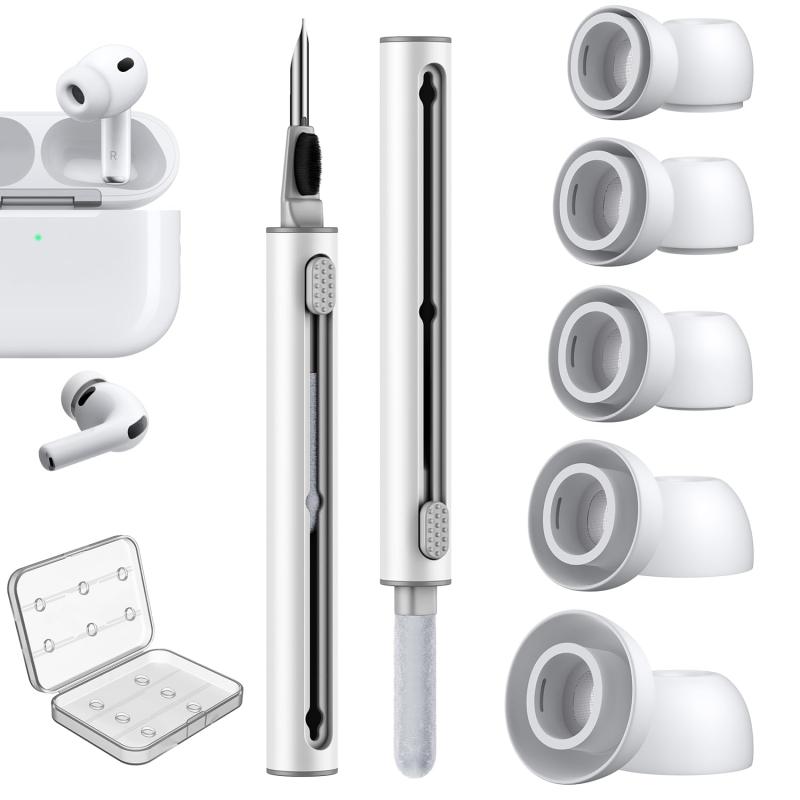 Rakuten - イヤーピース AirPods Pro 3 交換用 シリコン イヤーチップ クリーニングペン付 AC05 （L/M/S/XS/XXS）