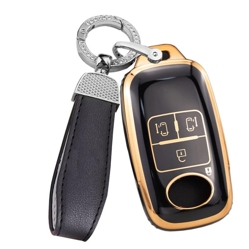 Rakuten - ダイハツ専用 リモコン キーケース キーカバー キーホルダー トヨタ向け ロッキー ルーミー タント タフト ライズ LA650S等に適用 シリコン製 おしゃれ 傷防止 アクセサリー 車用品 tpu素材 防