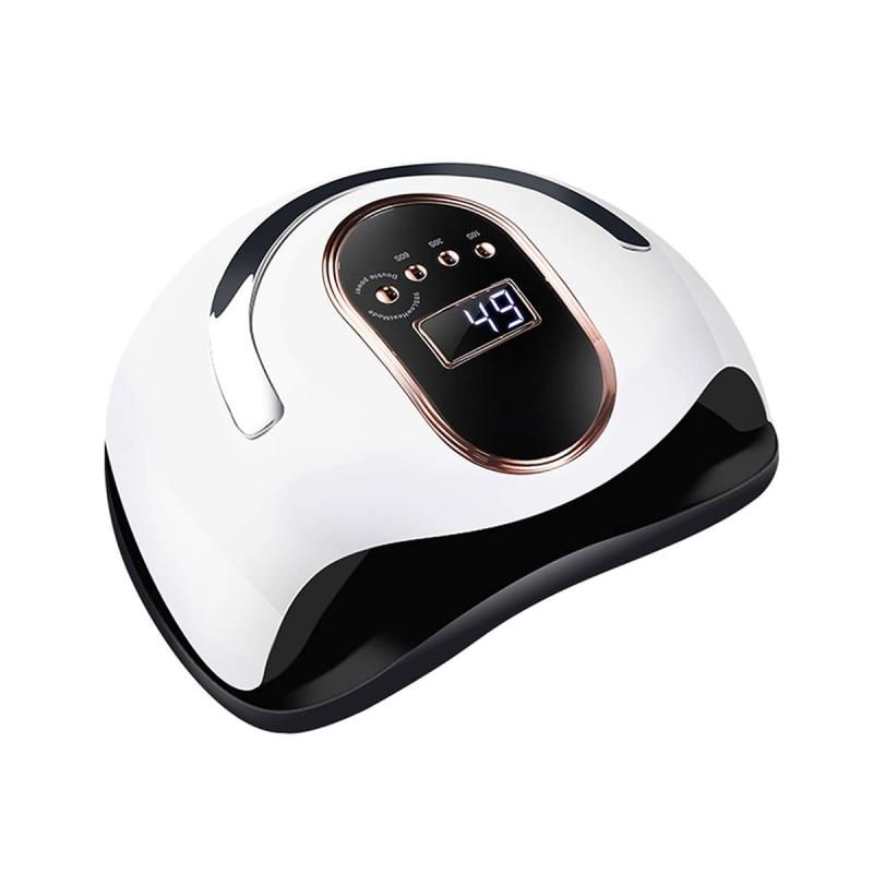 ジェル硬化ライト LEDUVネイルライト 硬化用UVライト レジン用 自動感知センサー付き168Wネイルドライヤー 4段階タイマー 無痛低ヒート機能付き 液晶ディスプレー搭載 全ジ