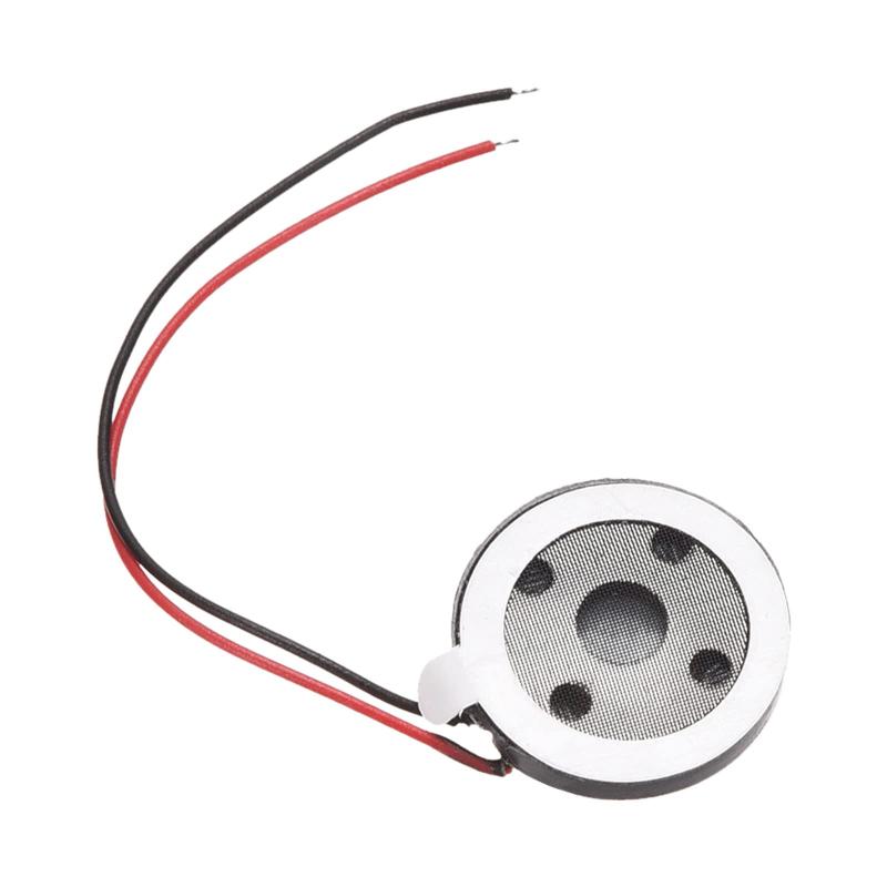 Rakuten - 1W 8 Ohm 15mm直径 ミニ DIY マグネットスピーカ 内蔵スピーカーの交換 ワイヤ付き 携帯電話向け ブラック
