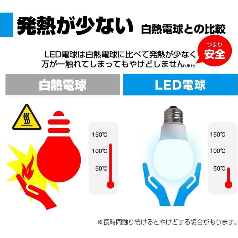 エルパ(A) LED電球 電球形 A形 広配光 口金E26 60W形 昼光色 LDA7D-G-G5103