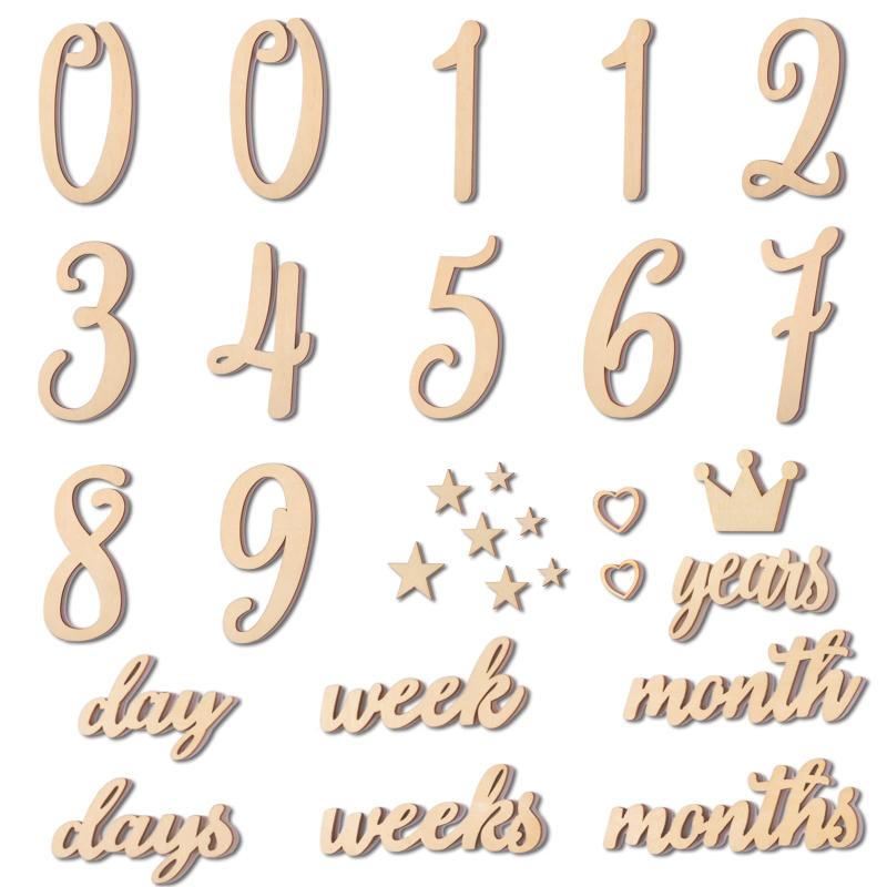 月齢フォト 天然木製 マンスリーカード セット ベビーマンスリーカッド 長持ち ニューボーンフォト 小物 月齢カード 寝相アート 写真道具 撮影アイテム 記念日フォト 新生児 成長記録