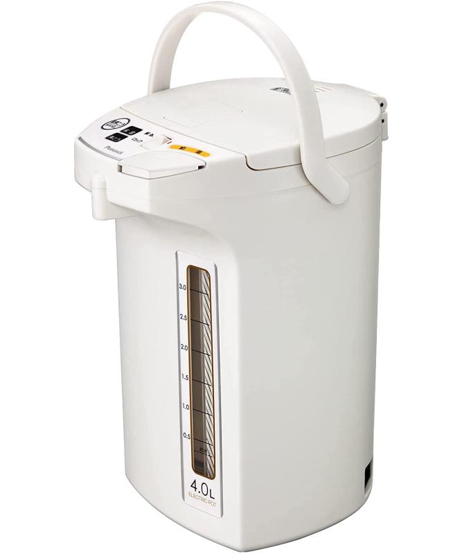 ピーコック 電気ポット オールホワイト 沸騰 カルキとばし 保温機能 空だき防止 電...
