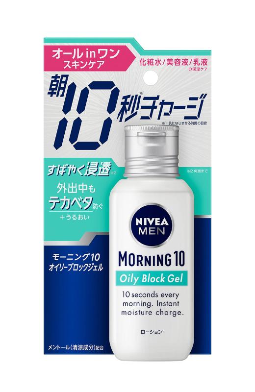 ニベアメン モーニング10 オイリーブロックジェル オールインワン テカリ防止 うるおい 100ミリリットル (x 1)