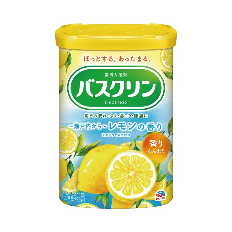 バスクリンレモンの香り600g入浴剤(約30回分)