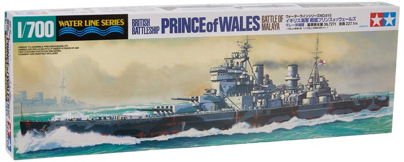 乐天商城 - タミヤ(TAMIYA) ウォーターライン 1/700 ウォーターラインシリーズ プリンスオブウェールズ マレー沖海戦