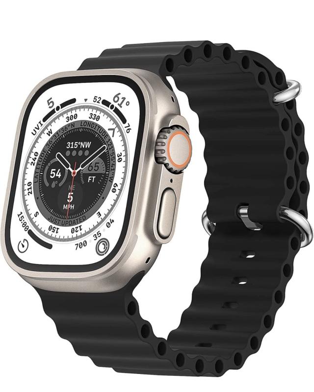 乐天商城 - moruka Apple Watch用 バンド 49mm 45mm 44mm 42mm 41mm 40mm 38mm バックル付き ソフト 軽量 スポーツバンド アップルウォッチ用 バンド オーシャンバンド 通気 吸汗 調整でき Apple Watch