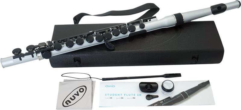 Rakuten - NUVO ヌーボ プラスチック製管楽器 フルート C調 Student Flute 2.0 スチューデントフルート N230SF [専用ハードケース付き]
