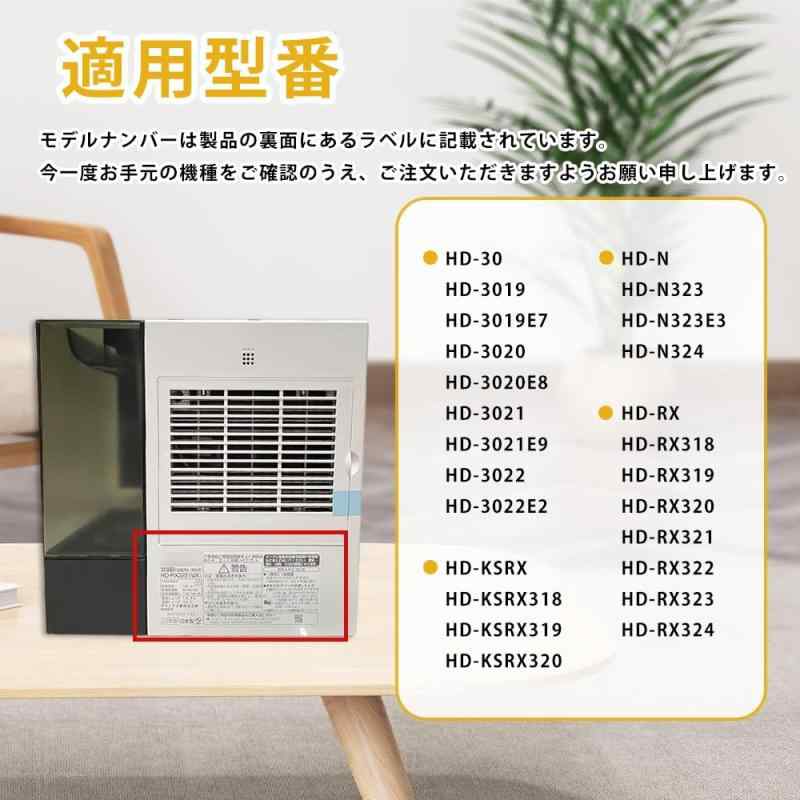 H060523 加湿フィルター H060351 交換用フィルター H011500 Ag+抗菌アタッチメント 4点セット 互換品 HD-RX320 HD-RX321 加湿器 交換用パーツ 使い捨てタイプ HD-RX322 HD-RX323 加湿器フィルター - 2