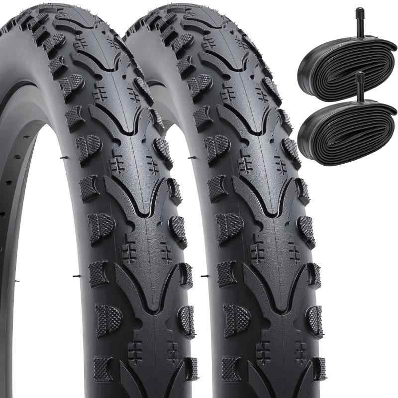 2本セット,24 1.75 タイヤ,24x1.75 47-507 自転車タイヤ + 24x1.50/1.90 チューブ 肉厚 米式バルブ32mm+タイヤレバー,適用 24インチ 1.75 マウンテンバイク,Y-2025
