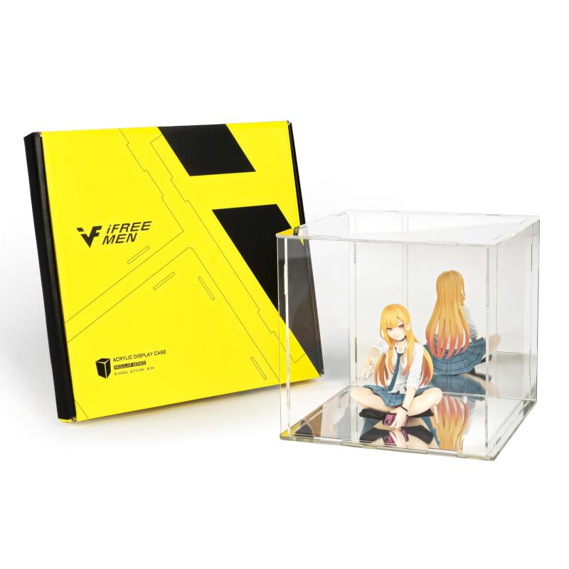 フィギュアケース コレクションケース アクリルケース ネジなし簡単組み立て ショーケース ディスプレイケース 5色13サイズ 便利グッズ満載組み立て式アクリルコレクションケース（A1）
