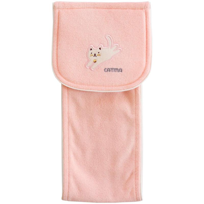 ペーパーホルダーカバー ピンク ストック収納付き キャットマ6 (ネコ 猫)ストック収納付き本体サイズ：約34cm×17cm×2cm素材：綿75％・ポリエステル25％・ポリエステル25％成型部品：ポリプロピレン生産国：中国