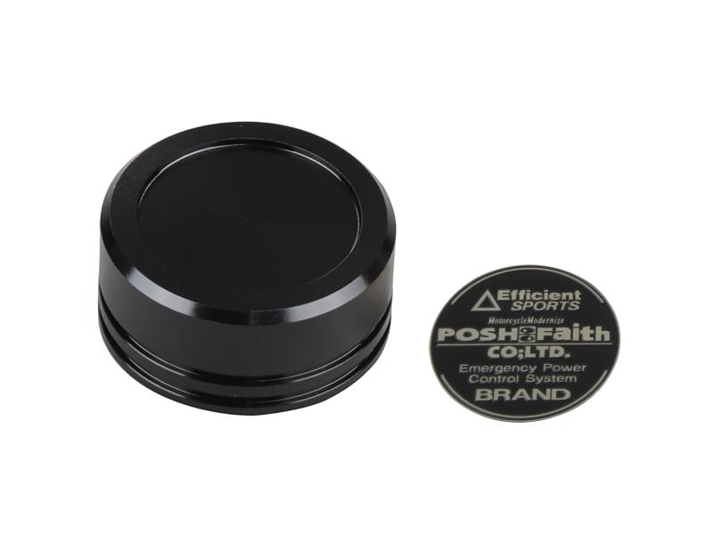 ポッシュフェイス(POSH FAITH) バイク用品 マスターシリンダーキャップ NIIN(ニッシン)外径 Φ38mm GSPEED(ゲイルスピード)GS15・GS15SR 用 ブラック 500154-06