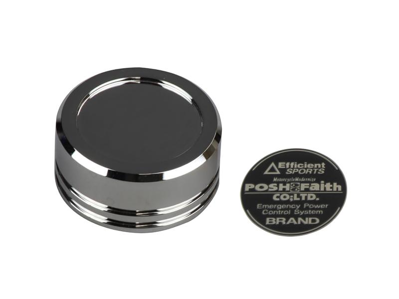 ポッシュフェイス(POSH FAITH) バイク用品 マスターシリンダーキャップ NIIN(ニッシン)外径 Φ38mm GSPEED(ゲイルスピード)GS15・GS15SR 用 メッキ 500154