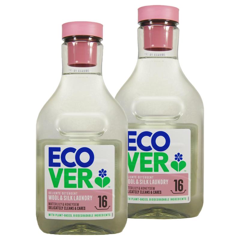 まとめ買いECOVER(エコベール) エコベール おしゃれ着洗剤 本体 ウォーターリリーの香り 750ml×2個 液体洗剤 ecover デリケートウォッシュ 肌に優しい 植物由来 海外 赤ちゃん laundry 日用品