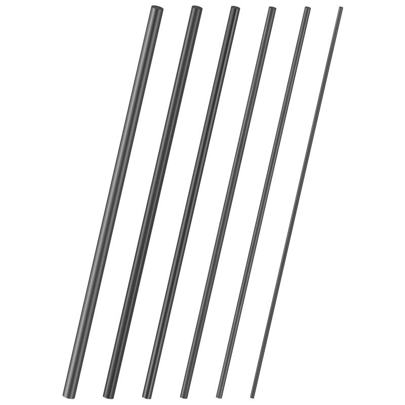 釣り竿修理キット カーボンファイバー補修パーツ 6本セット 直径1Mm～3.5Mm 釣りロッド補修工具 海釣り 川釣り対応 ロッド修理アクセサリー