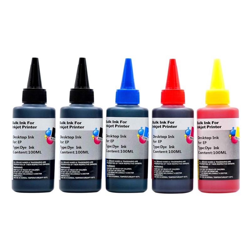 詰め替えインク 互換 KUI/KAM/ITH/SAT/IC50/IC70 /IC80 プリンターインク 詰め替え 100ml 5本セット染料 2BK/C/M/Y 大容量/全機種対応