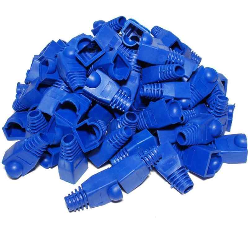 乐天商城 - RJ45 キャップ LANケーブル コネクタ カバー 100個 セット (ブルー)