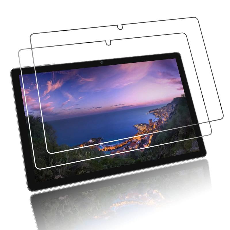 Cases - 二枚入りFOR Tab13 タブレット 10.1インチ 用 ガラスフィルム/日本旭硝子製/硬度 9H for Tab13 タブレット 10.1インチ 用 強化ガラス フィルム 指紋防止/自動吸着/撥水撥油/飛散防