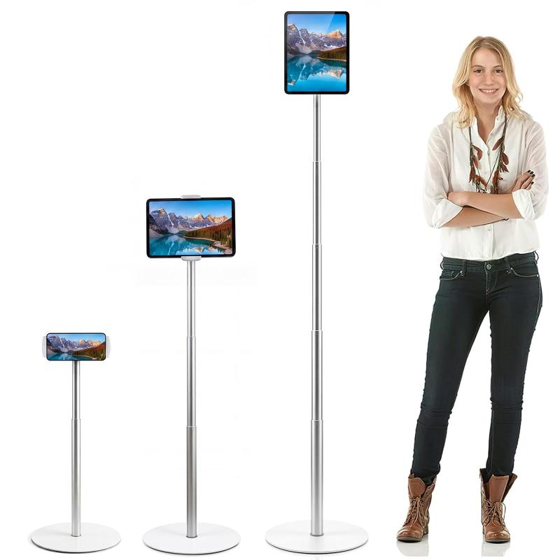 タブレット アームスタンド ipad スタンド アーム タブレット スタ-ンド 高さ調整 (42cm~168cm) 床置き スマホスタンド 360度回転 アル..