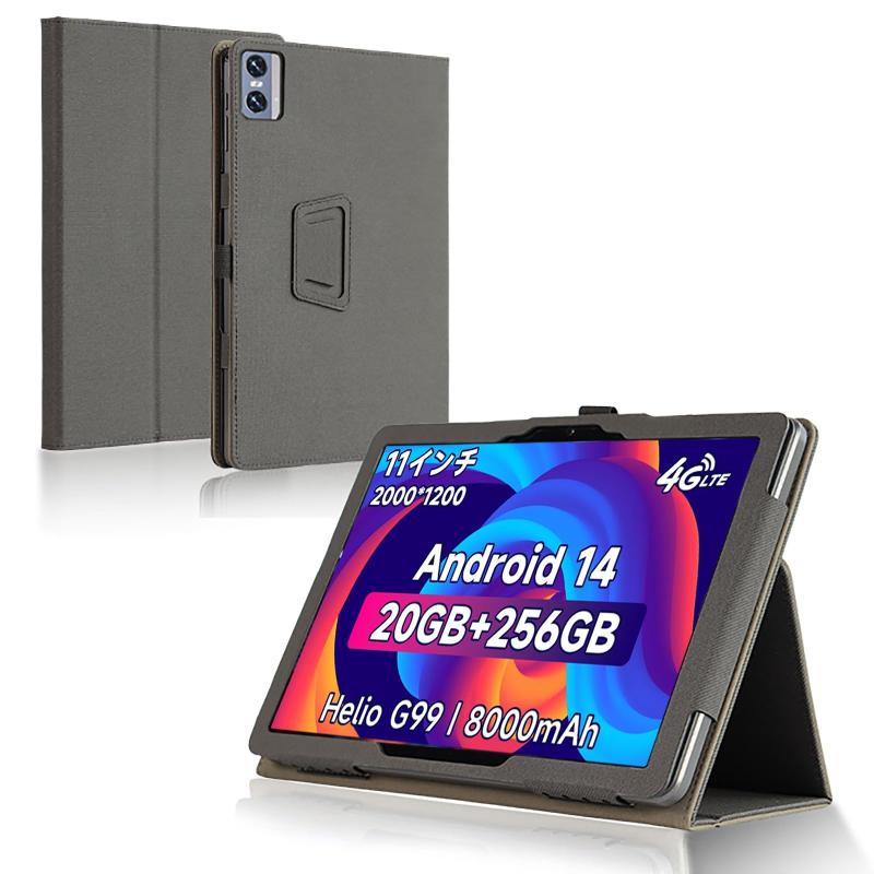 For BMAX I11 Power ケース 保護ケース 高級PU レザー 全面保護 調節可能 衝突防止 防水防汚 薄型軽量 良い手触り 長持ち スタンド機能付き BMAX I11 Power 対応 タブレット ケース (ブラック)