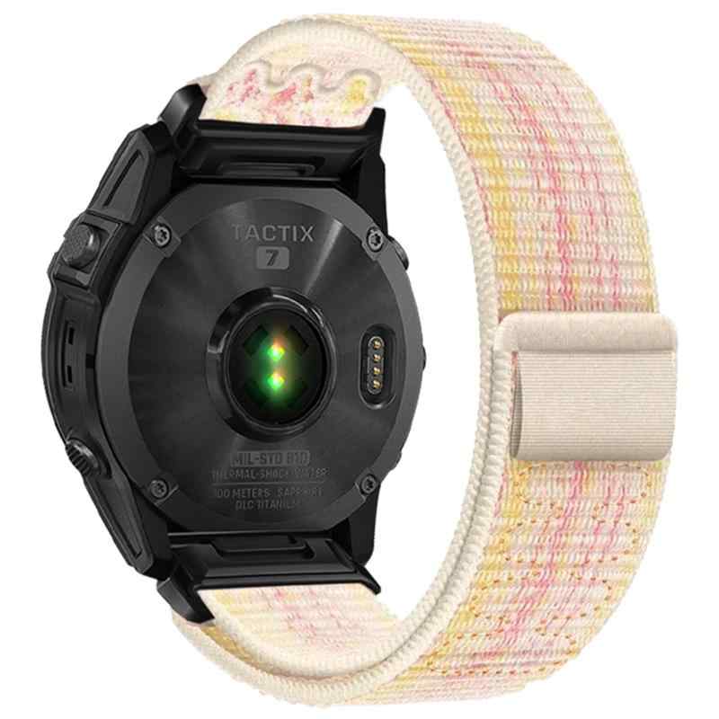 Rakuten - [] ガーミンウォッチ交換用ストラップ調節可能なナイロン編組ループウォッチストラップ 22mm 26mm 男性用と女性用