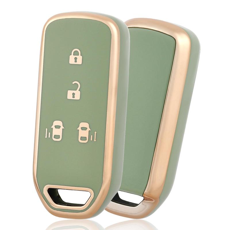 キーケース TPU 車のキーカバー キーシェル 互換 新型ホンダ N-ONE N-WGN N-ワゴン NBOXカスタム N-VAN JF1 JF2 JF3 JF4 リモコンケース 互換スマートキーケース, 4ボタン