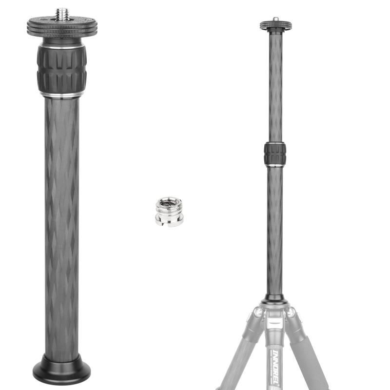 乐天商城 - 三脚センターポール 汎用性 延長ポール 22.2mmパイプ径 2節伸縮 三脚アクセサリー カーボン 三脚一脚用 1/4”3/8”ネジサイズ ER222C