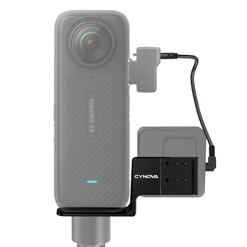 X4用 コールドシュー Cold Shoe For Insta 360 X4 アクセサリ,インスタ360 X4 ステルスマイクスタンド シュー拡張マウントブラケット に適した Insta 360 X 4/X 3/One X 2と互換性がある